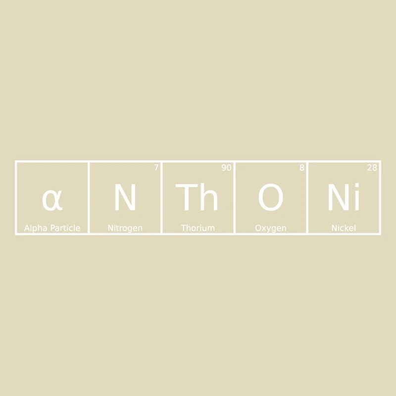 Anthoni Name First Name Chemistry Periodic Table Element
