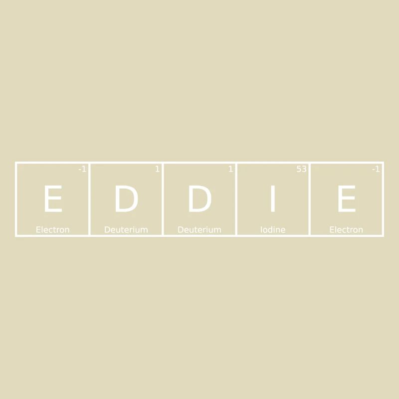 Eddie Name First Name Chemistry Periodic Table Elements