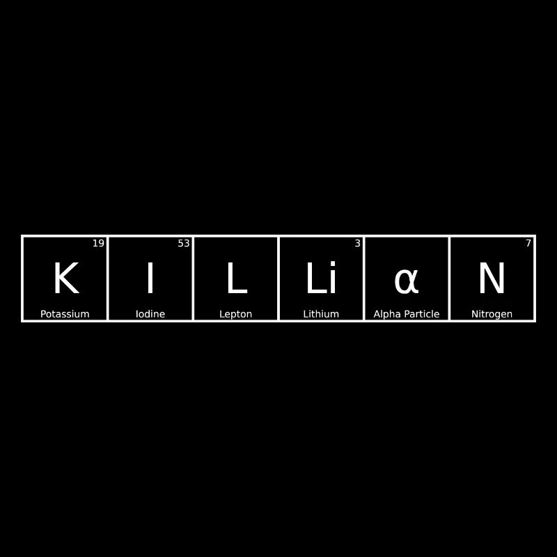 Killian Nom Prénom Chimie Élément du tableau périodique