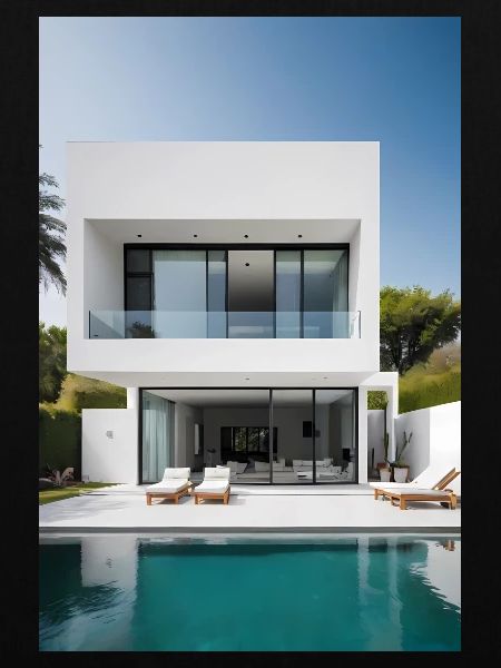 Weiße Villa