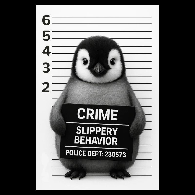 Penguin in the interrogation – Slippery on it