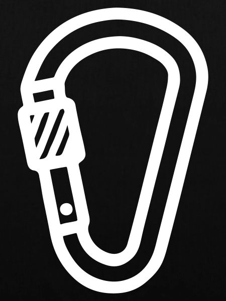 Karabiner Symbol Klettern