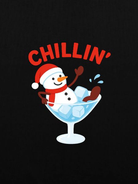 Chillin’ Snowman Cocktail Winter Design