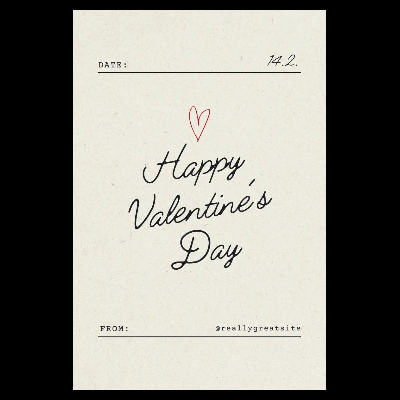 Bonne Saint-Valentin, mon amour