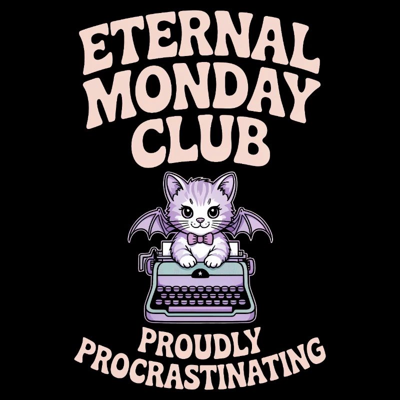 Club du Lundi Éternel Chat Procrastination