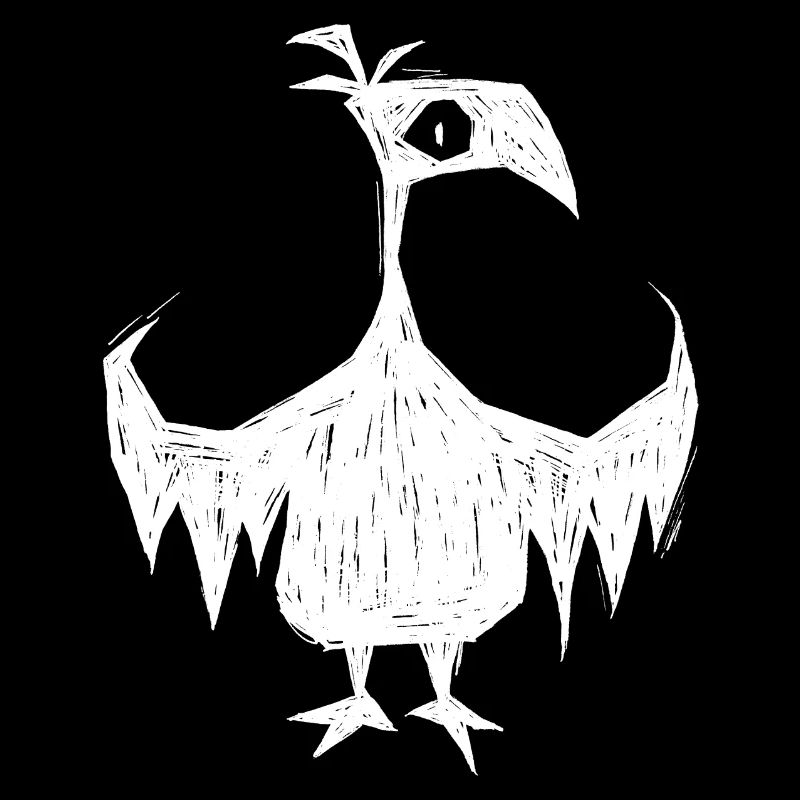 Strange, Quirky Gothic Bird Creature