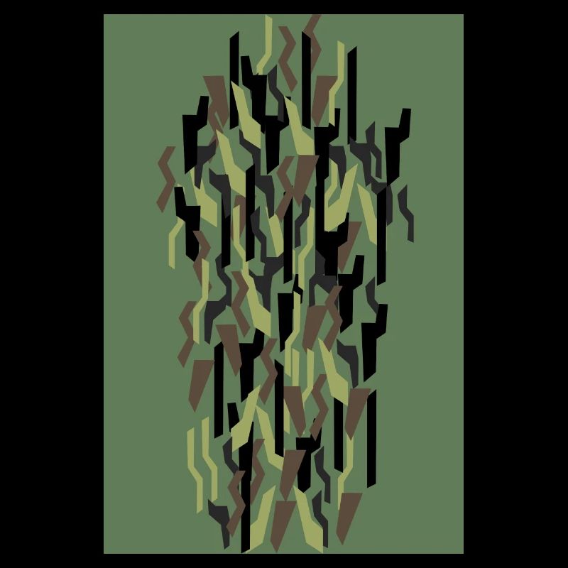 Camouflage Kunst Olive