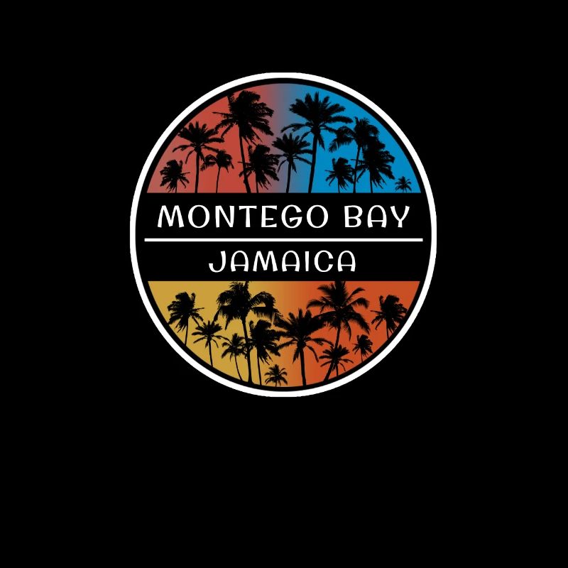 Montego Bay Jamaica Stylish Vacation Souvenir
