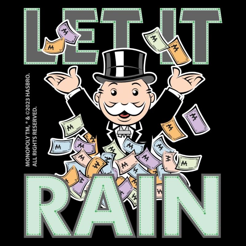 Monopoly Let It Rain Mr. Monopoly Mit Geldscheinen