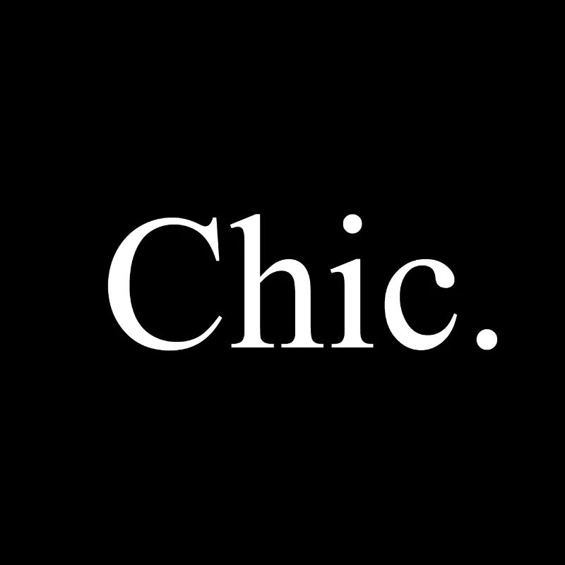 CHIC - style de mode moderne, styliste geek, mode chic.