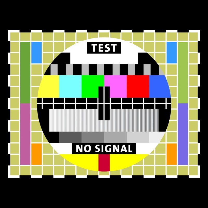Testbild Fernsehen Bildschirm Sendeschluss Display