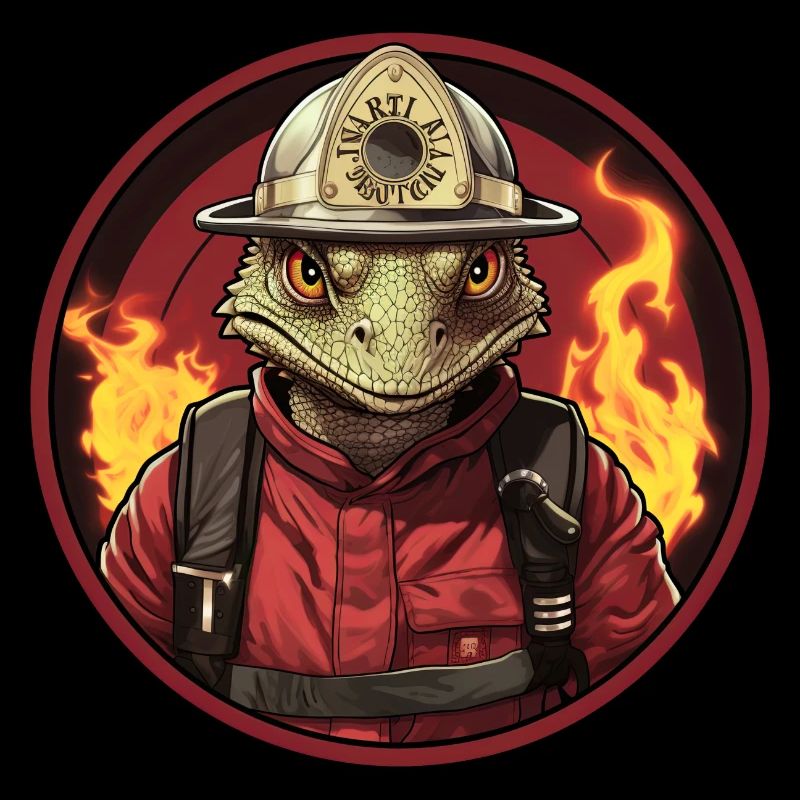 Eidechsen Feuerwehr