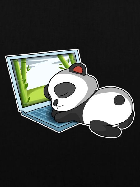 Panda im Homeoffice