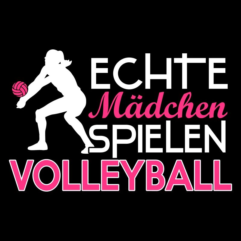 Echte Mädchen spielen Volleyball