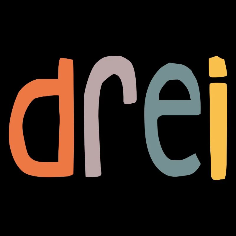 Dritter Geburtstag ich bin 3 Jahre Retro Design