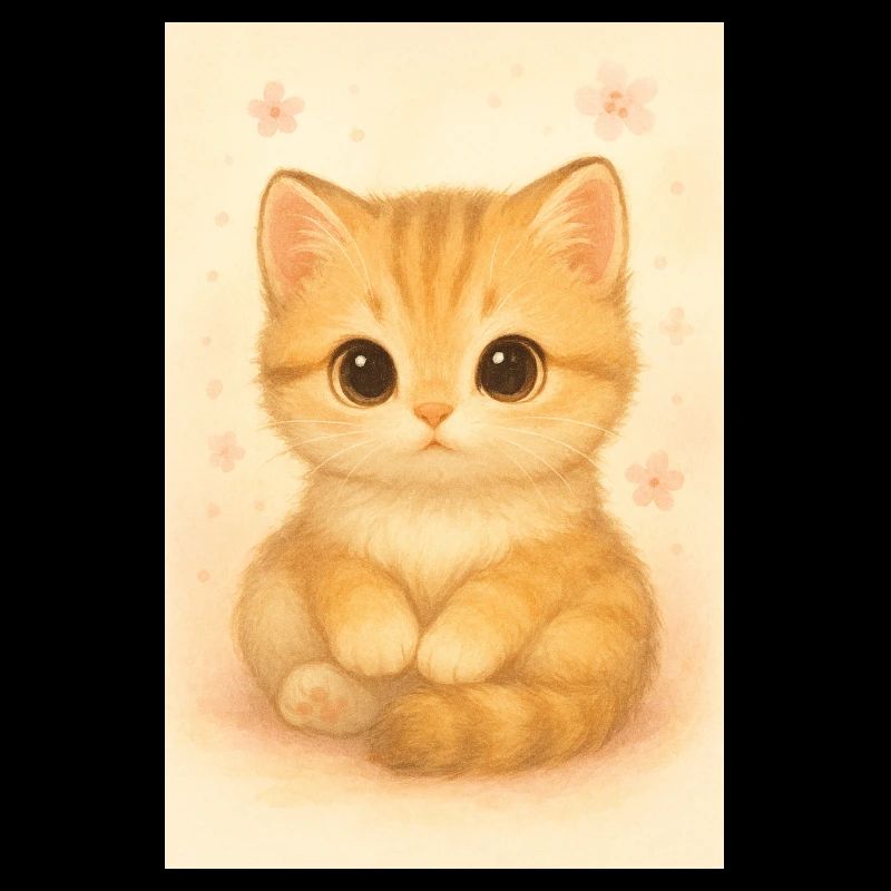 Chat mignon – Cute Kitten Illustrati
