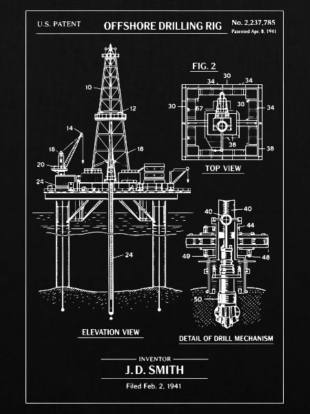 Offshore Drilling Rig Blueprint
