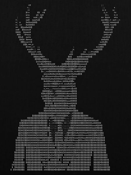 Hirsch-ASCII-Kunst