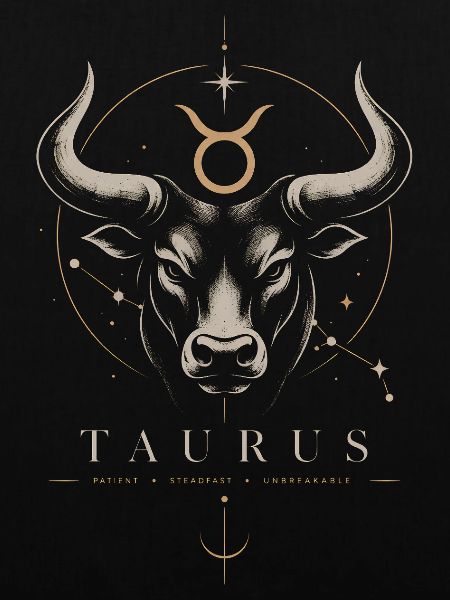 Taurus Sternzeichen Stiers Symbol