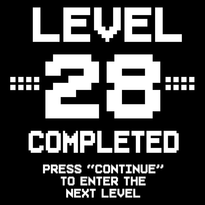 28 Geburtstag Gamer Level 28 Complete