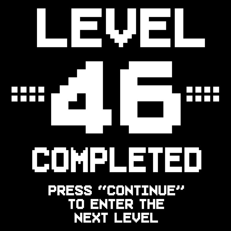 46 Geburtstag Gamer Level 46 Complete