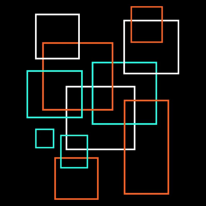 Quadrate Deko Muster