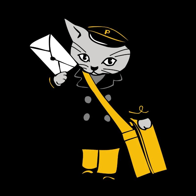 post katze dhl deutsche post postmen cat brief