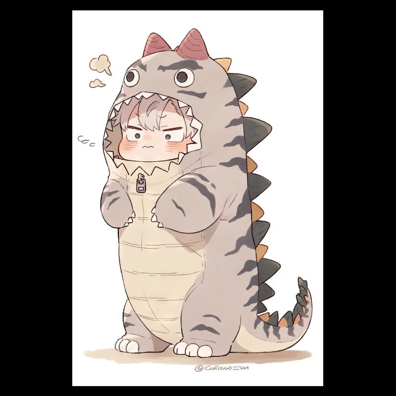 Dino Dreams: Dessin captivant d’un anime mignon