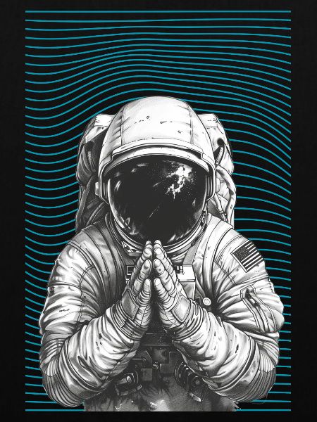 Betender Astronaut