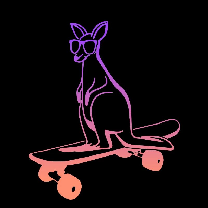 Skateboarding Kangaroo Skateboard Skater