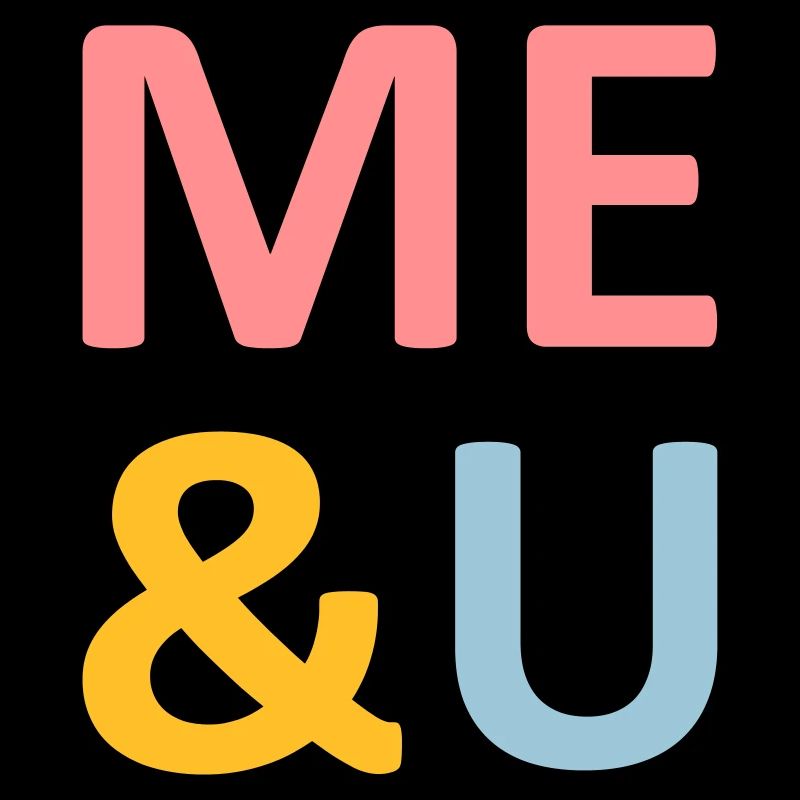 ★ Couleurs de conception modifiables ★ Moi et U (moi et vous)