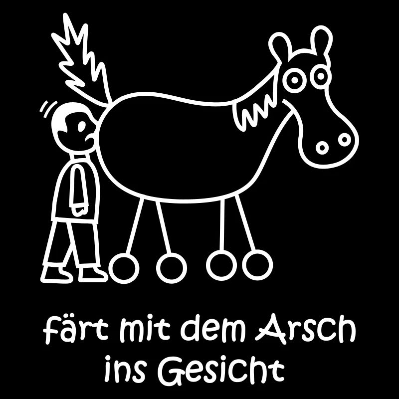 färt mit dem arsch ins gesicht, färt, cooles Pferd