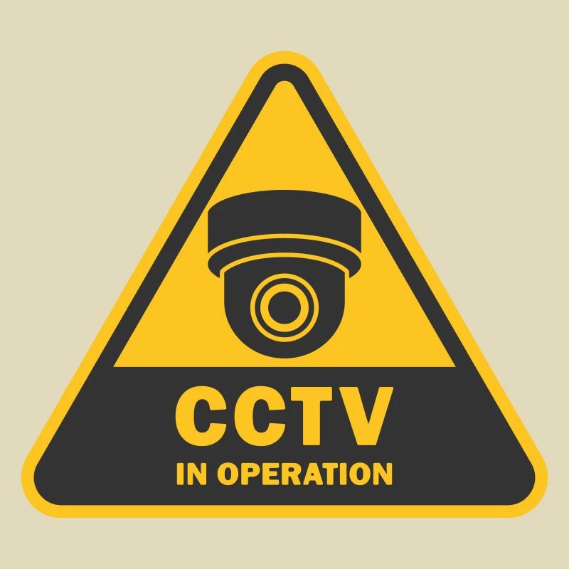 Security cameras in use symbol icon. Fixed CCTV