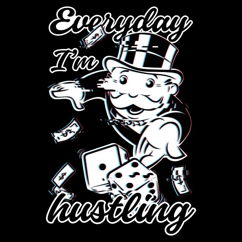 Monopoly Everyday I'm Hustling 3D Avec Des Cubes