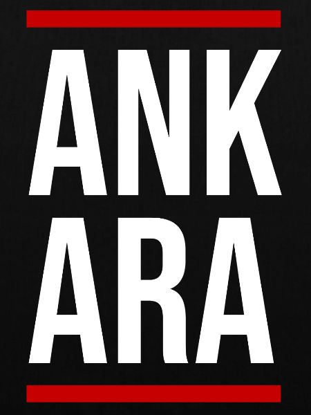 Ankara Fettblocktypografie