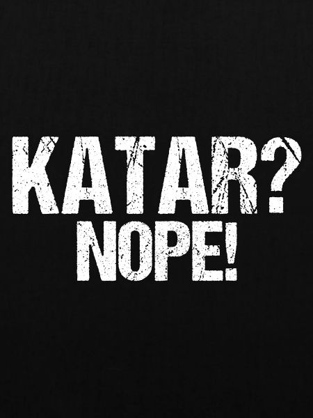 Katar nein Boykott Spruch Geschenk