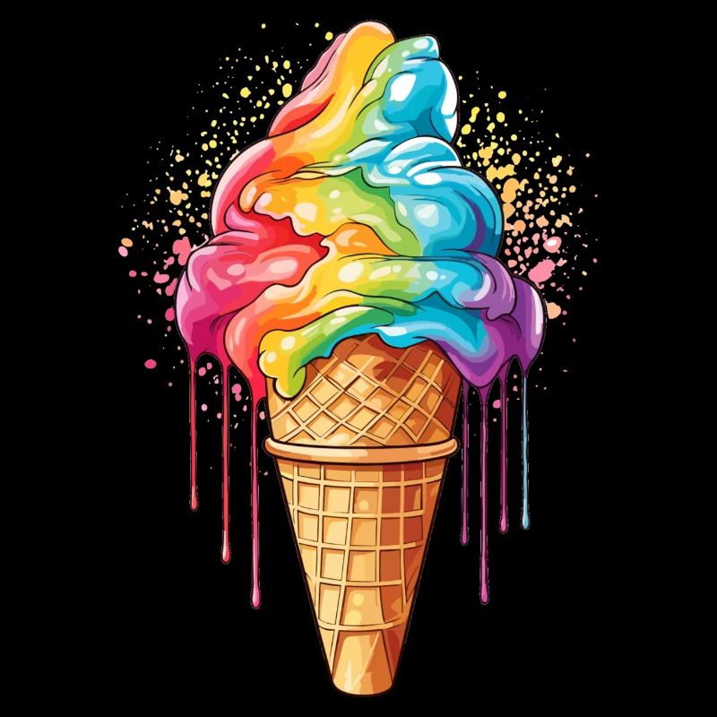 lbgtq Eis Regenbogenfarben