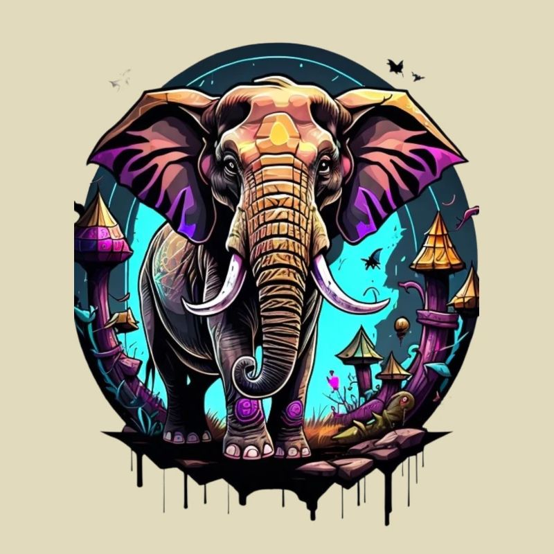 Graffiti Elefant