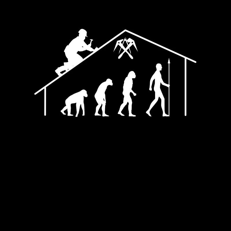 Evolution Dachdecker Zimmerer Zimmermann Meister