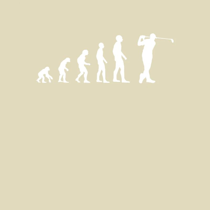 Golf Evolution des Menschen Golfer