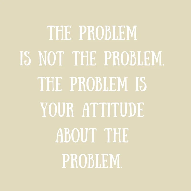 The problem is not the problem