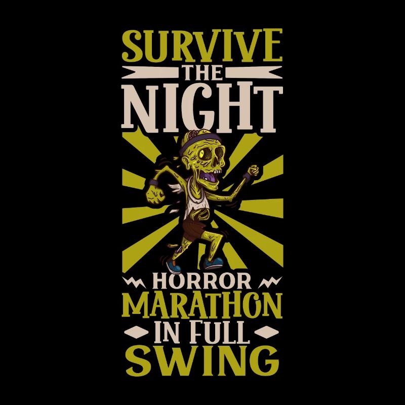 Horror Zombie Runner Half Marathon Running Jogging