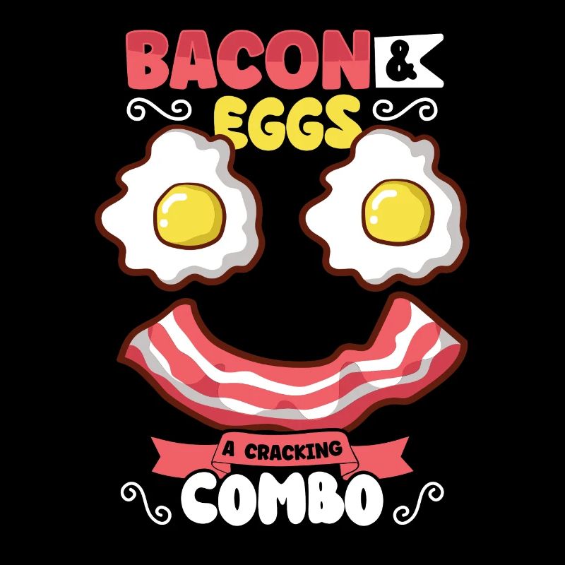 Drôle de poitrine rapide menu bacon commencer la matinée