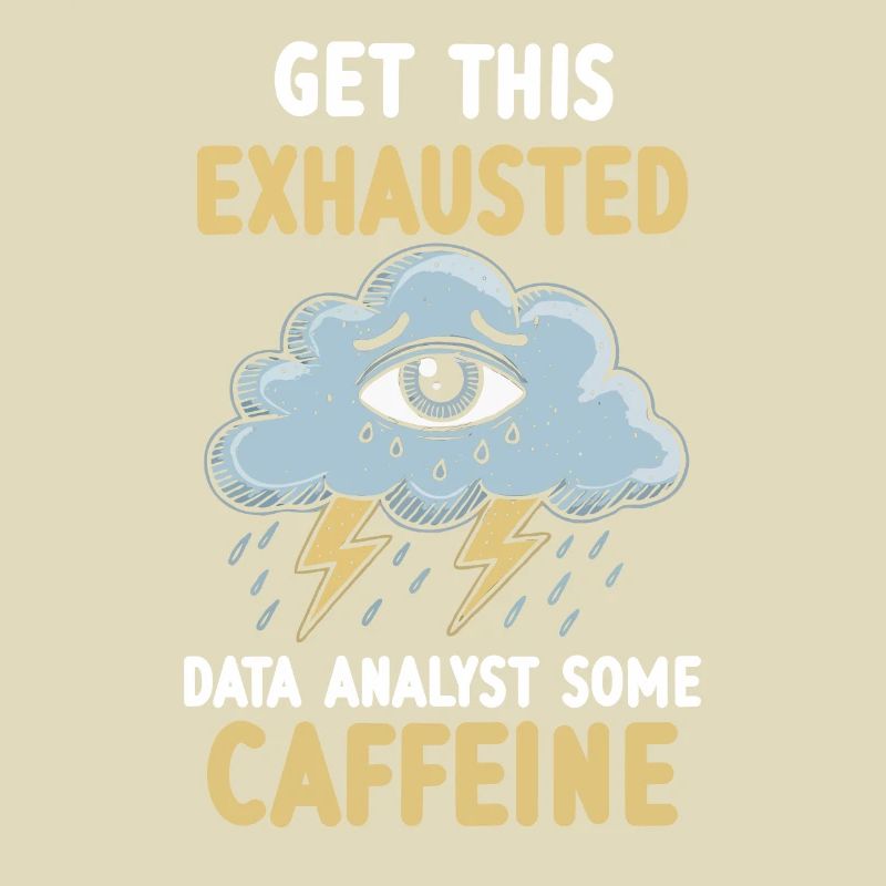 Exhaustion Burnout Overworked Data Analyst