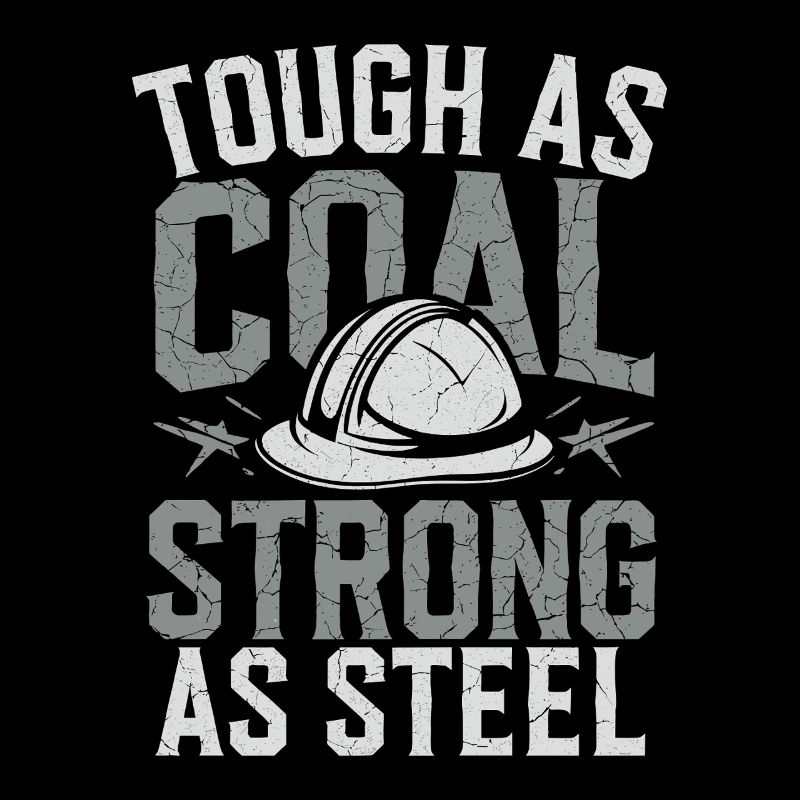 coal miner underground mining hard hat worker