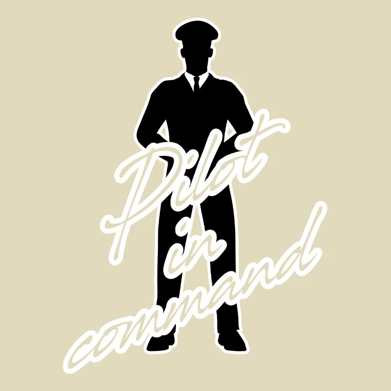 Pilote dans le poste de pilotage de l'avion commandant de bord