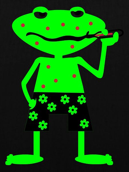 kranker frosch