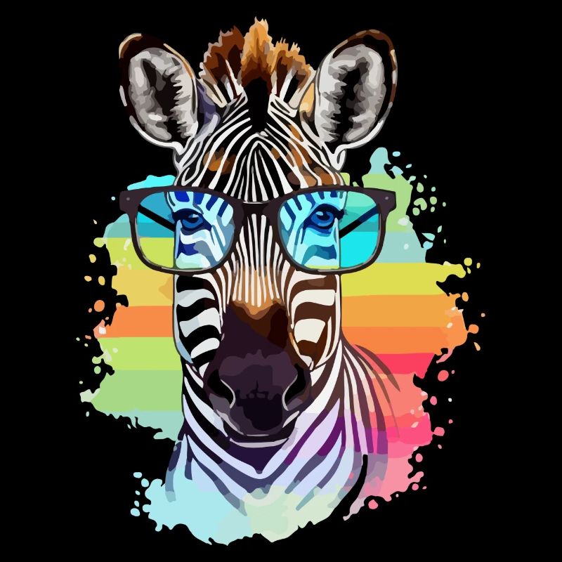 Milo, das Zebra mit der Brille