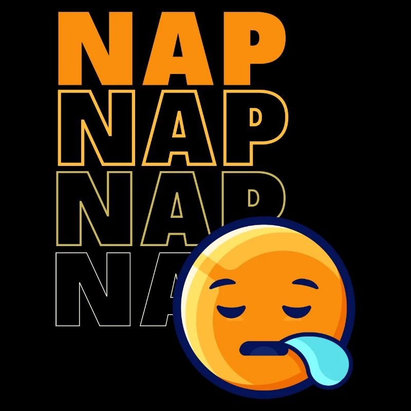Nickerchen mit schlafendem Emoticon