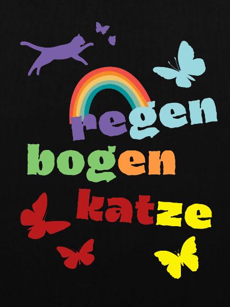 Regenbogenkatze - Trauershirt - Verlust